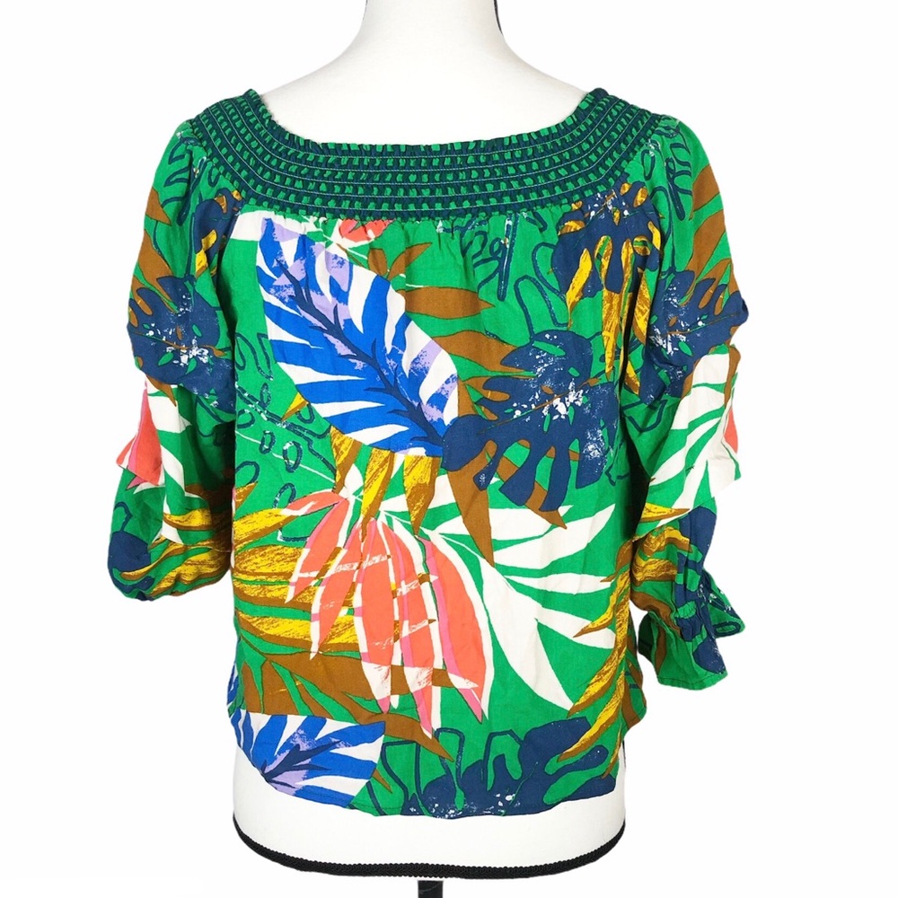 Jealous Tomato Tropical Off Shoulder Blouse - Picture 4 of 6